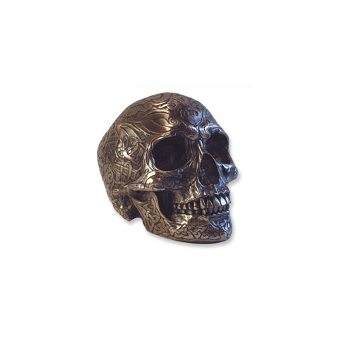 Crâne Celtic Skull en finition Bronze (modèle S)