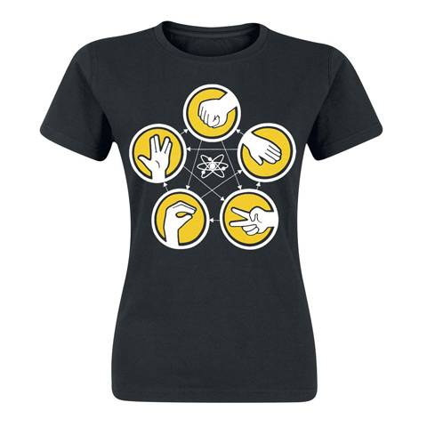 T-shirt Pierre Feuille Ciseaux Lézard Spock Coupe Femme