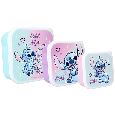 Lunch box (3en1) Stitch et Angel - Lilo et Stitch