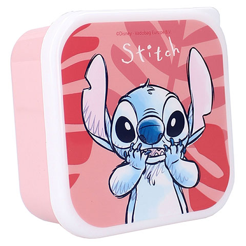 Lunch box rose (3en1) Stitch - Lilo et Stitch