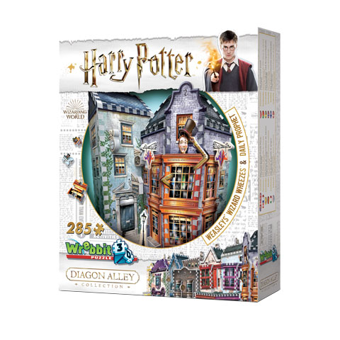 Boutiques Weasley, Farces pour sorciers facétieux et Daily Prophet - puzzle 3D Wrebbit - Harry Potter